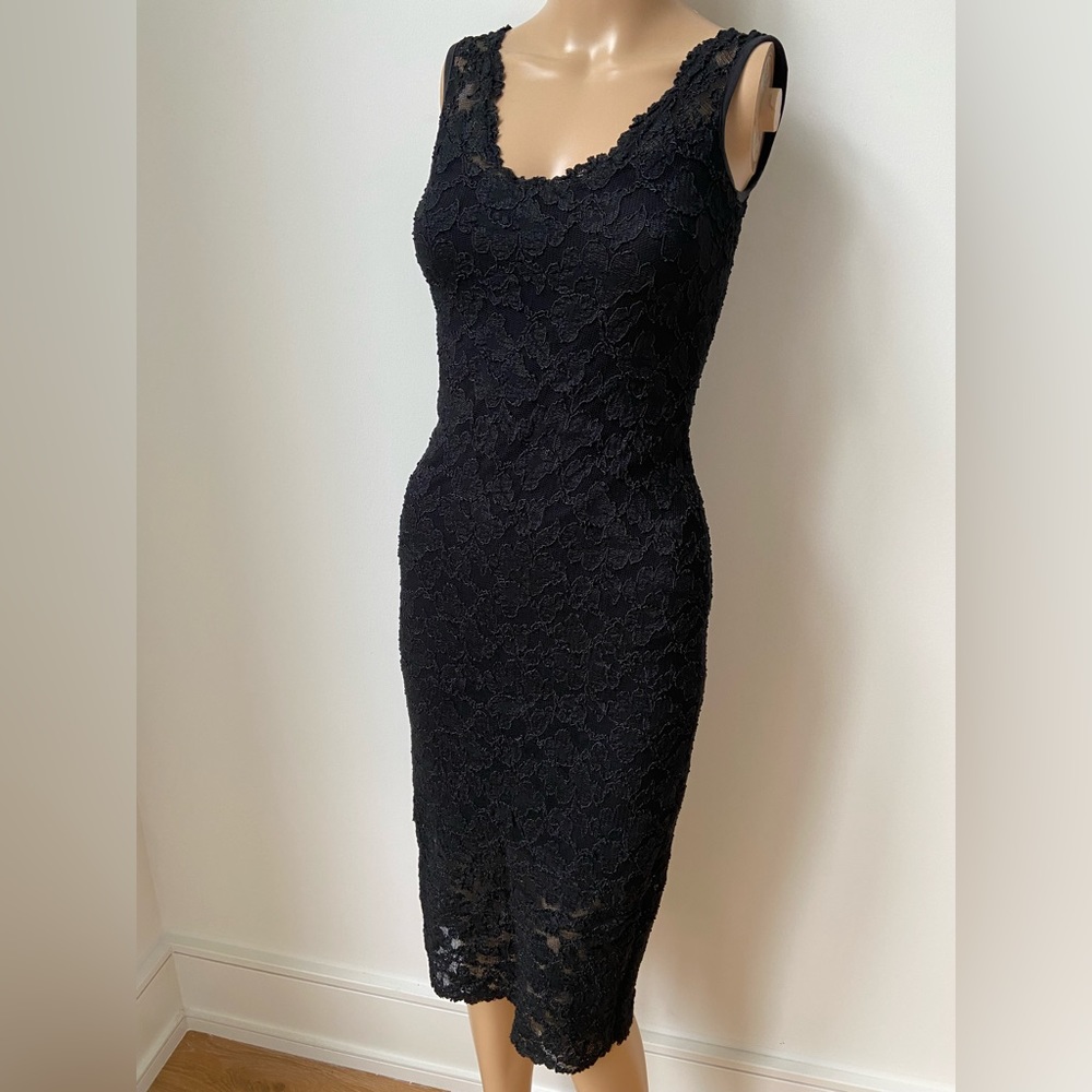 Bisou Bisou Black Lace Dress